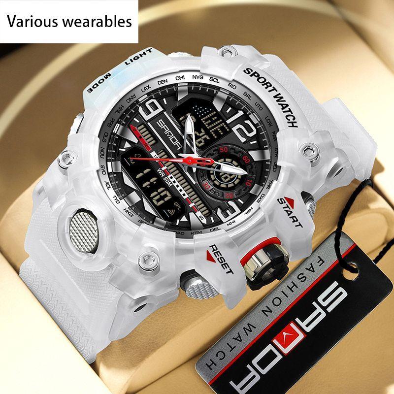 New Watch Trend Fashion Men's Student Teen Electronic Watch Waterproof Multi-functional Watch