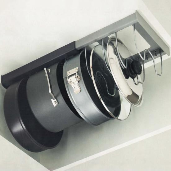 Многофункциональный органайзер для кухонных кастрюль и сковородок, подставка для посуды из нержавеющей стали, тарелка с крышкой, тарелка, чаша, выдвижная полка для хранения, кастрюли для ужина, разделочная доска