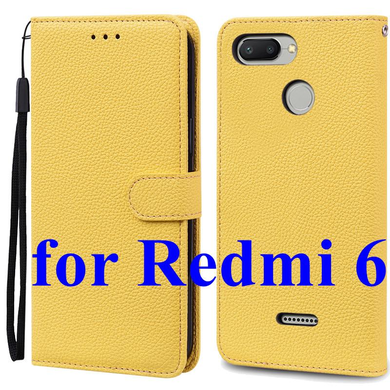 Mi 6 Case For Xiaomi Mi 6 Case Redmi 6 Leather Wallet Flip Case For Xiaomi Redmi 6 Mi6 Phone Case Redmi6 Cover Fundas Shell Bags