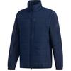 Серия «Спортивный образ жизни» Теплая Прочная Дышащая Ветрозащитная Удобная Куртка-бомбер с воротником-стойкой на молнии Мужские Куртки Синяя EH3686