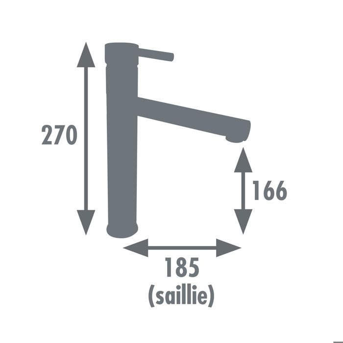 Edouard Rousseau - Mitigeur Evier MANDALAY - Noir