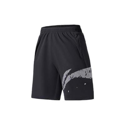 Li Ning Core Training Series светоотражающие тканые спортивные шорты мужские шорты черные AKSS505-1