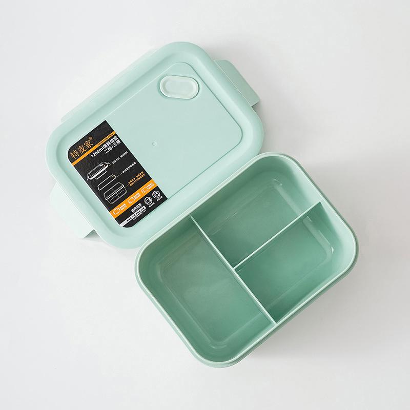 MeyJig Lunch Box Healthy Material PP Fruit Salad Lunch Box Food Container Suit for Office/School 1200 ml