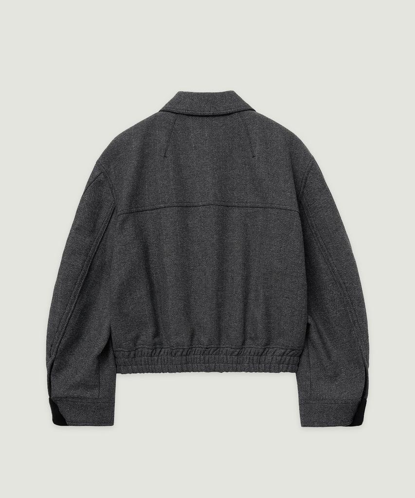Lmood Eiffel Herringbone Blouson Jacket Anthracite