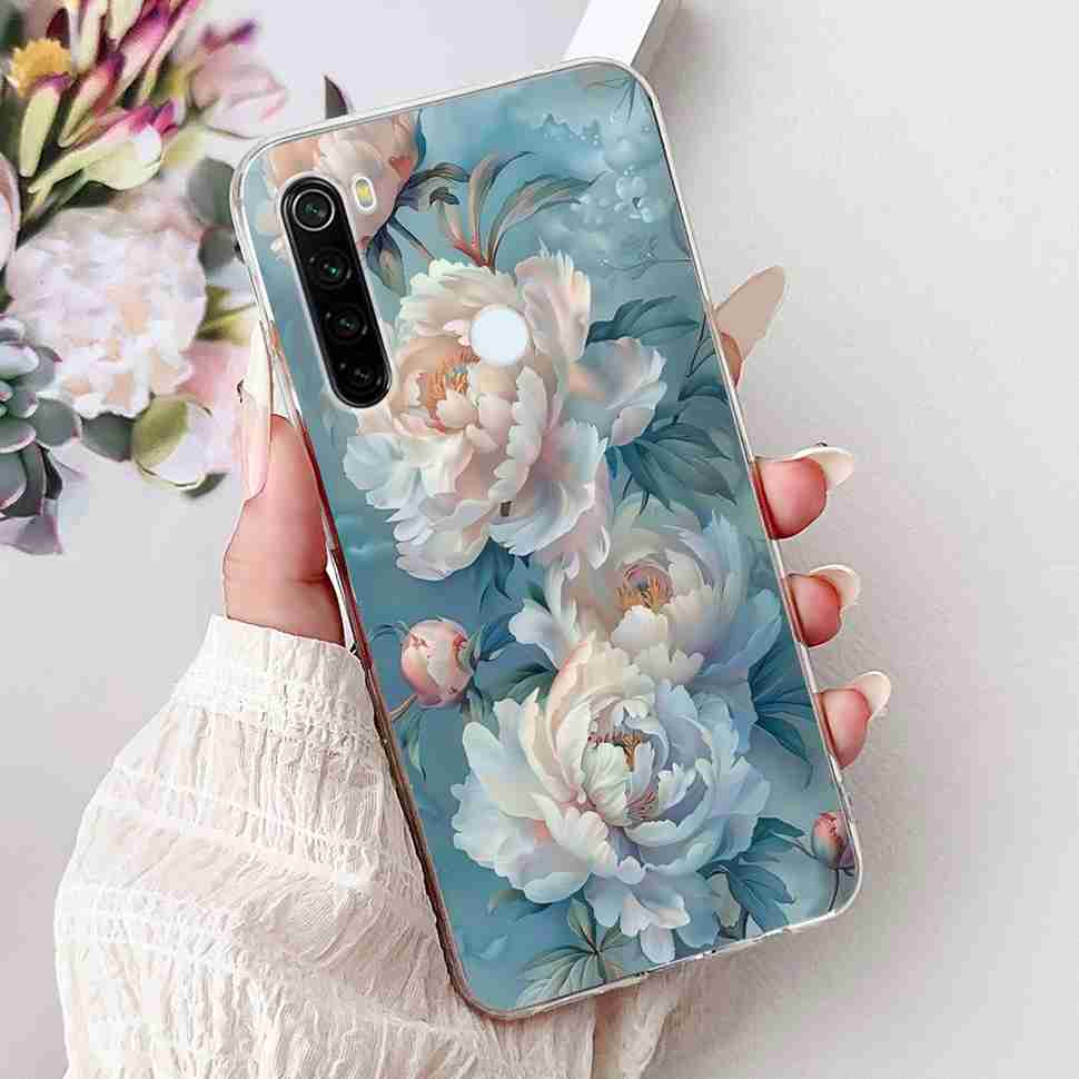 Чехол для Xiaomi Redmi Note 8 Винтажный Дракон Роскошный Цветок Мягкий Силикон ТПУ Чехол Для Redmi Note8 Note 8T Чехлы для Телефона Ударопрочный