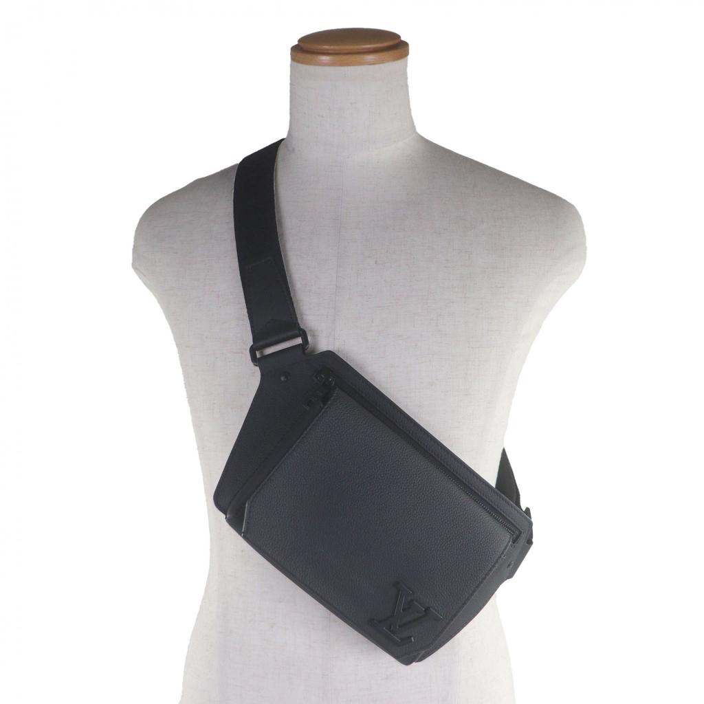 Отличная сумка-слинг LOUIS VUITTON LV Aerogram Takeoff Sling кожаная мужская M57081 Б/у