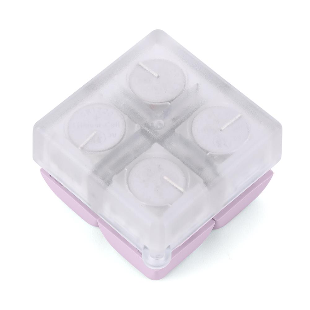 Брелок-клавиатура Fidget с 4 клавишами и светодиодной подсветкой(Фиолетовый стиль B)