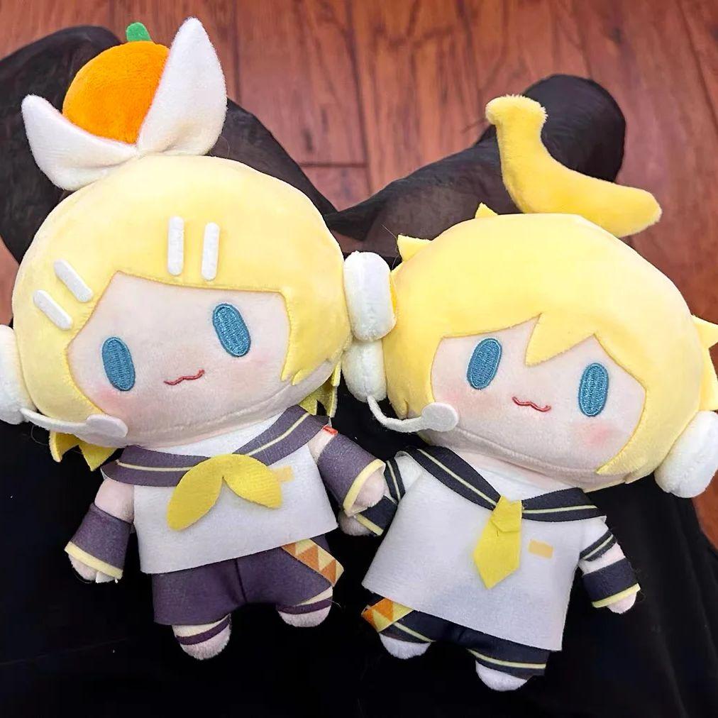 Hatsune Miku Plush Doll Toys Kagamine Len Rin Backpack Keychain Cute Stuffed Dolls Collection Model Ornament Toy Girls Gift
