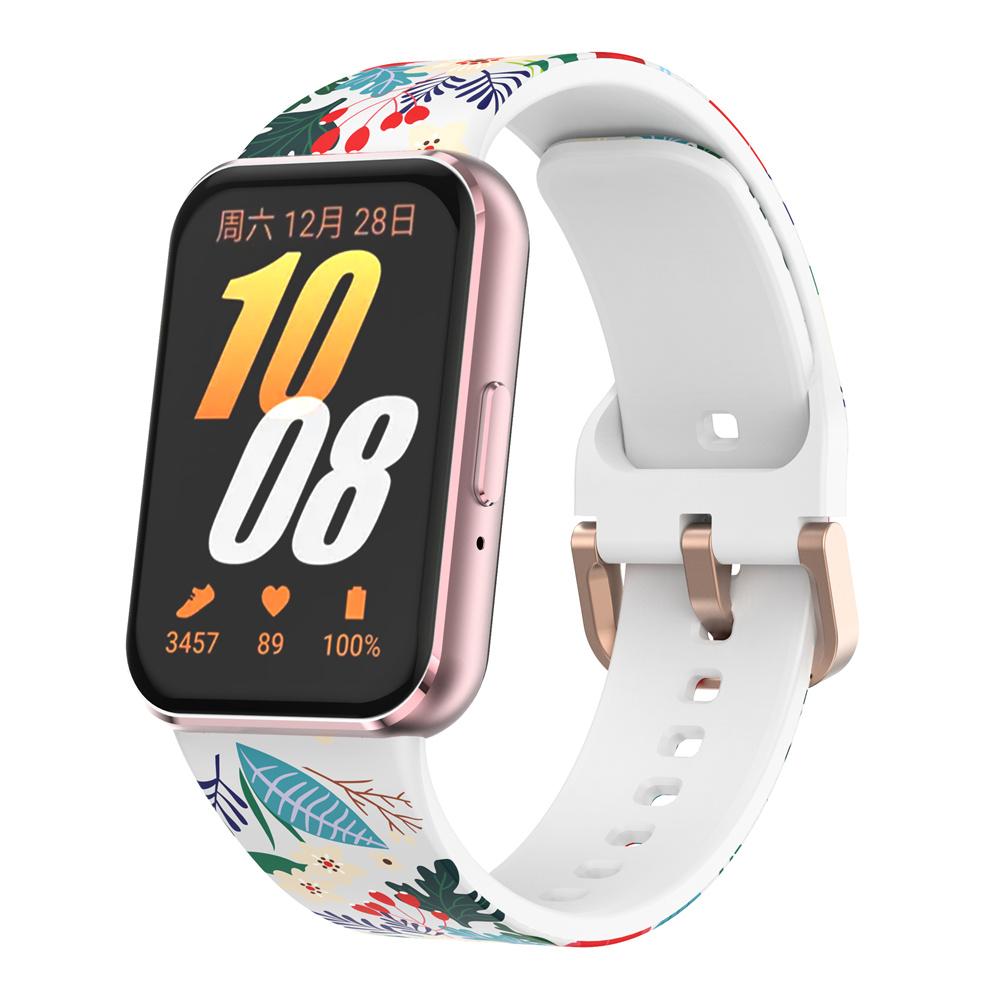 Ремешок для часов Samsung Galaxy Fit 3, силиконовый ремешок с принтом, универсальный женский уличный браслет, универсальный ремешок для Samsung Galaxy Fit3