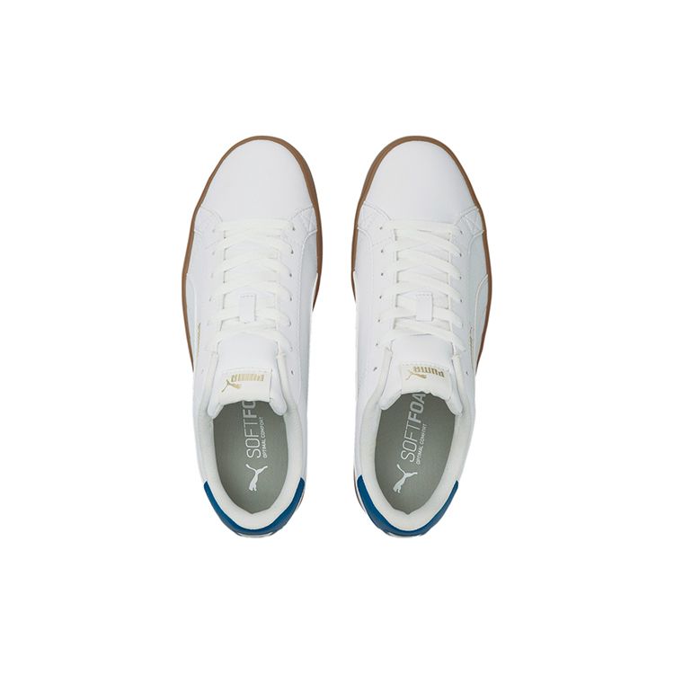 Puma Smash Vulc V3 Lo White Mykonos Blue Gum Unisex Sneakers 380752-08