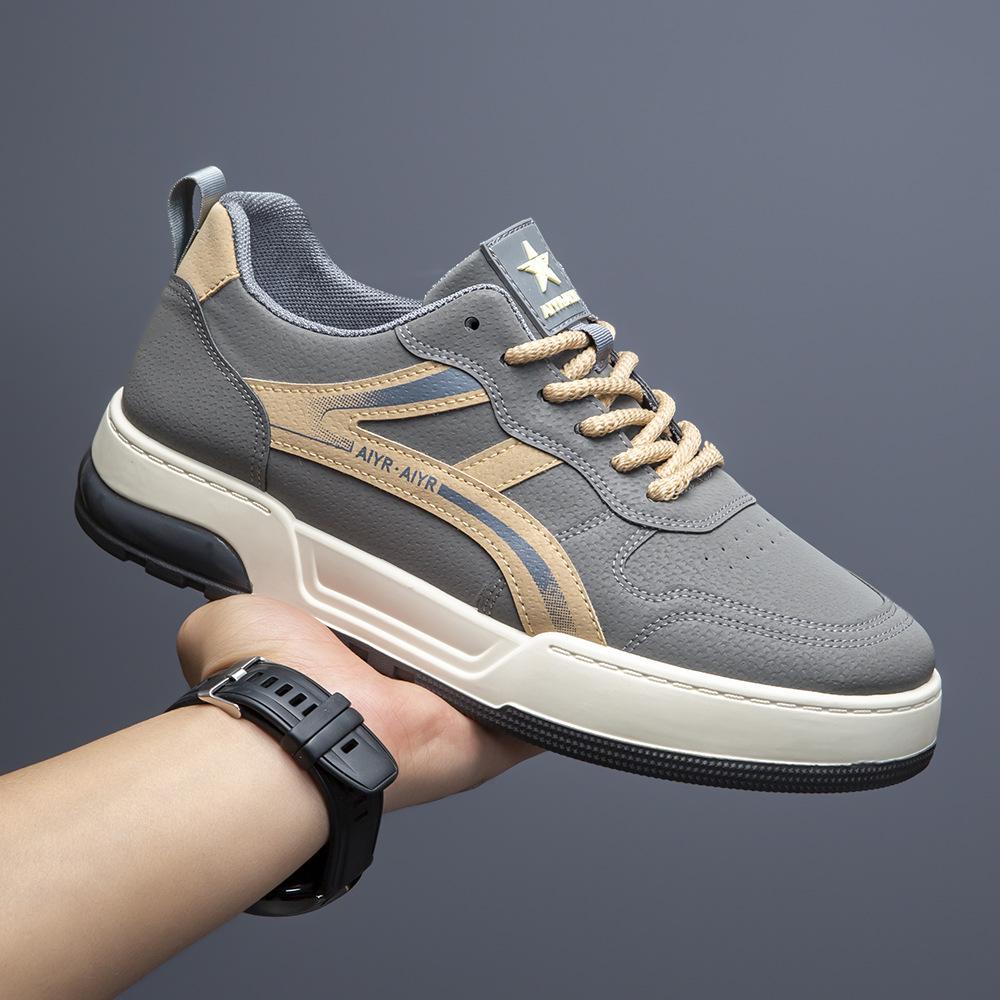 2026 new thick-soled heightening men's shoes fashionable versatile casual board shoes light and breathable men's sports shoes
