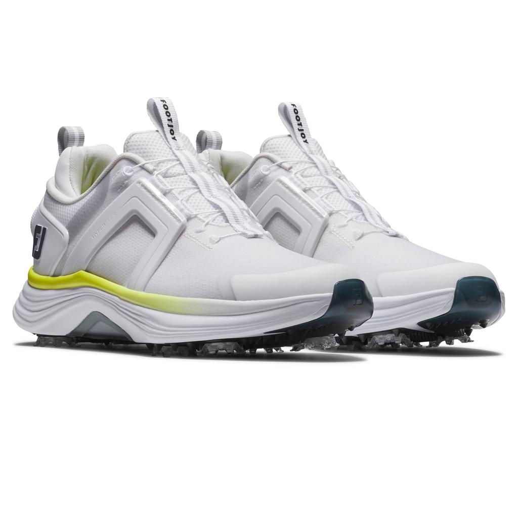 Женские туфли для гольфа FootJoy Hyperflex BOA 3E, бело-желтые, 22,5 см,