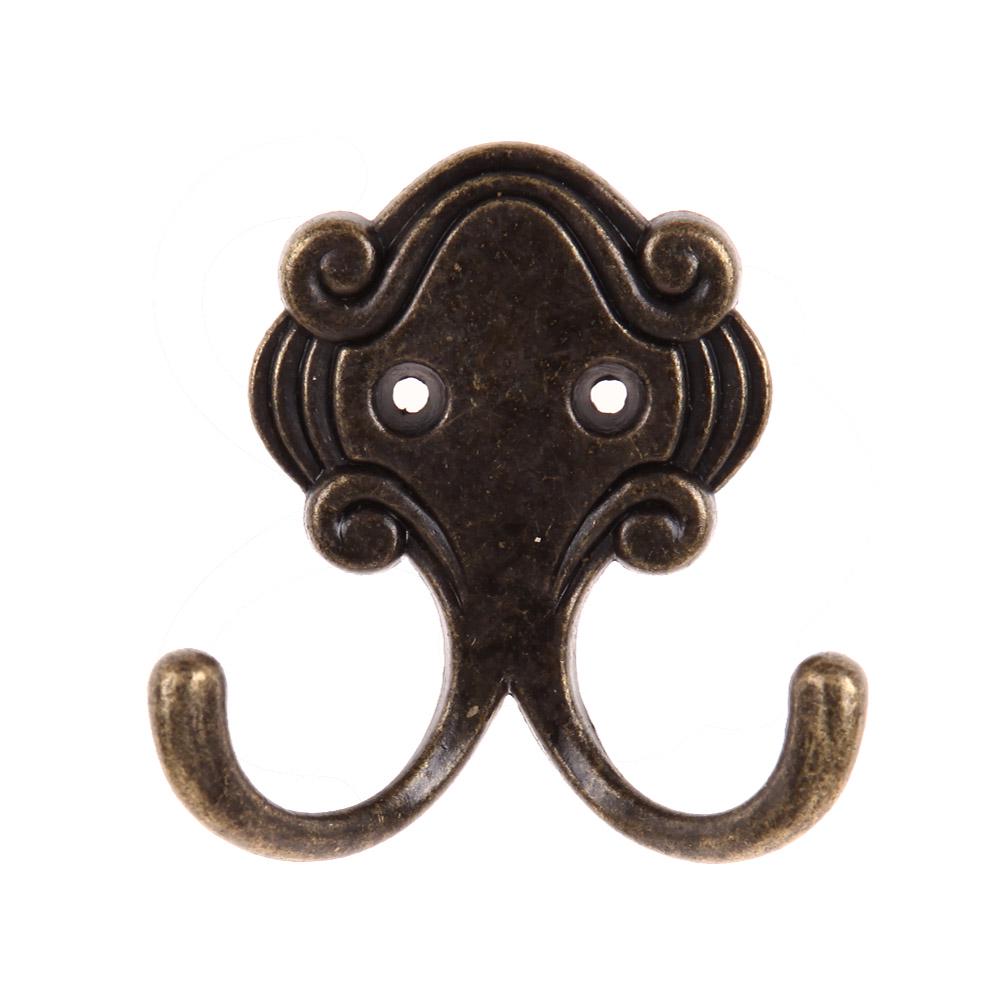 Vintage Coat Hooks Zinc Alloy Cloth Coat Bag Hat Hanging Hooks Clothes Hook for Key Towel Bags Hat