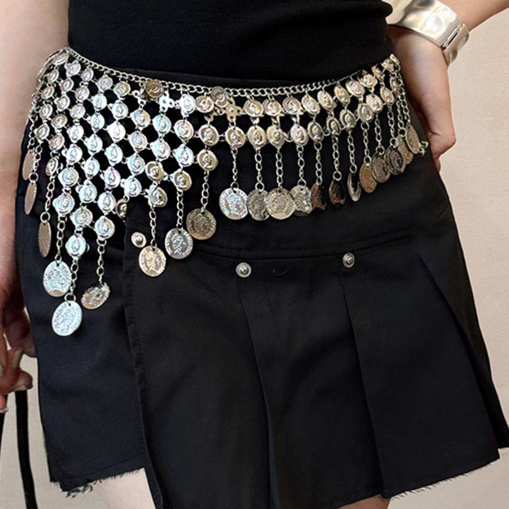Round Bohemian Style Waistband Vintage Ethnic Style Belt Dress Accessories