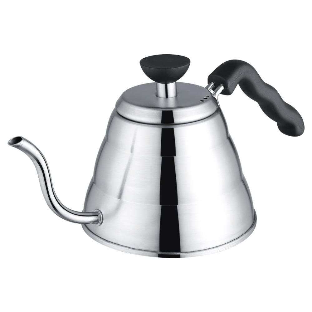 Gooseneck Shaped Gooseneck Kettle 1L Capacity Stainless Steel Kettle  Pour Over Coffee
