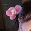 Artificial Moth Orchids Hair Clip Bohemia Hawaiian Faux Pearl Simulated Flower Duckbilled Clamp Hairpin Hair Barrette Women Hair Accessories Headwear