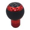 Sakan Car Shift Knob Round Shift Cover 5 Speed Red