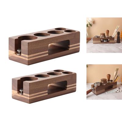 51/58 мм Станция для темперации кофе Держатель портафильтра Деревянная подставка Коврик для темперации эспрессо Для аксессуаров эспрессо