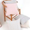 Polyester-cotton Striped Three-dimensional Sofa Pillow Cushion Cover for Living Room and Bedroom, Soft, Natural and Skin-friendly Cushion Cover