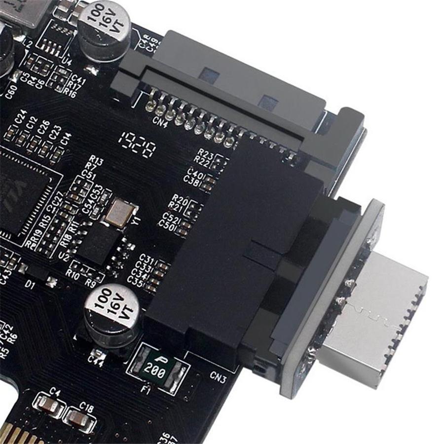 Адаптер USB TYPE-E 90 градусов, передний порт-разъем TYPE C для материнской платы ПК
