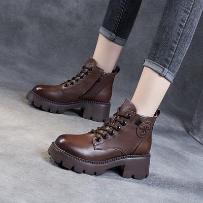 Ботинки Martin Короткие сапоги с толстой подошвой, увеличивающие рост, ретро-сапоги