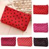 Portable Travel Cosmetic Bag Makeup Case Heart Dot Print Toiletry Wash Organizer