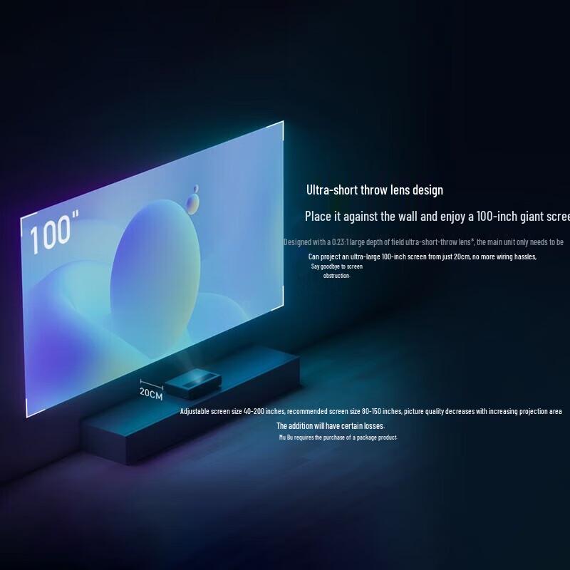 Xiaomi Mi Home Laser TV Cinema 2 4K Projector Bundle (CN version)