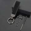 Leather KeychainFor Porsche Cayenne Panamera Macan 911 Taycan Boxster Cayman 918 Pajun Car Logo Key Chain Pendant Key Holder