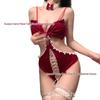 Красный бант Рождественское нижнее белье: Боди со съемной ластовицей