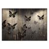 Wallpaper Black butterflies 3D