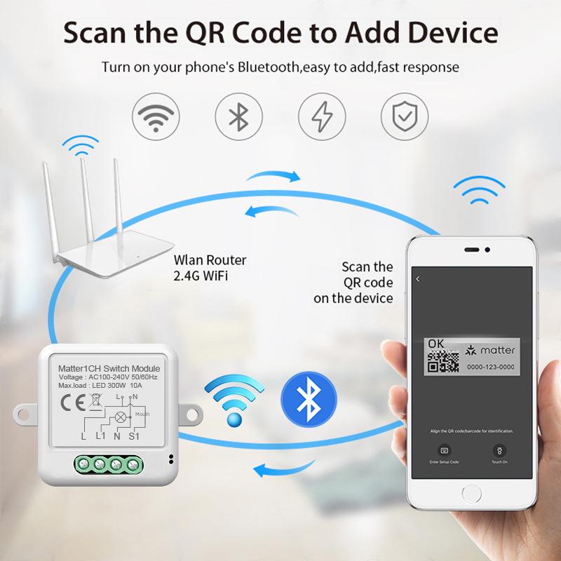 Smart HomeKit WiFi Voice-Controlled Hidden Switch