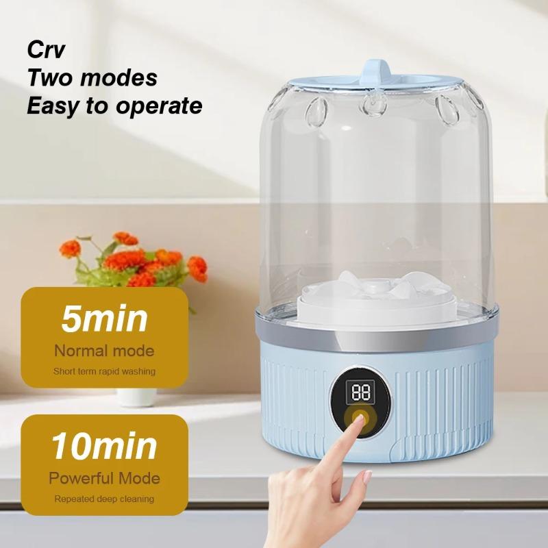 Underwear Washer with Laundry Cup Cordless Small Washing Machine Rechargeable Automatic Laundry Cup for Bra Underwear Socks