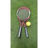 Kids Tennis Racket Set 21 Inch 2 Racquets 1 Ball Set With Bag Pink