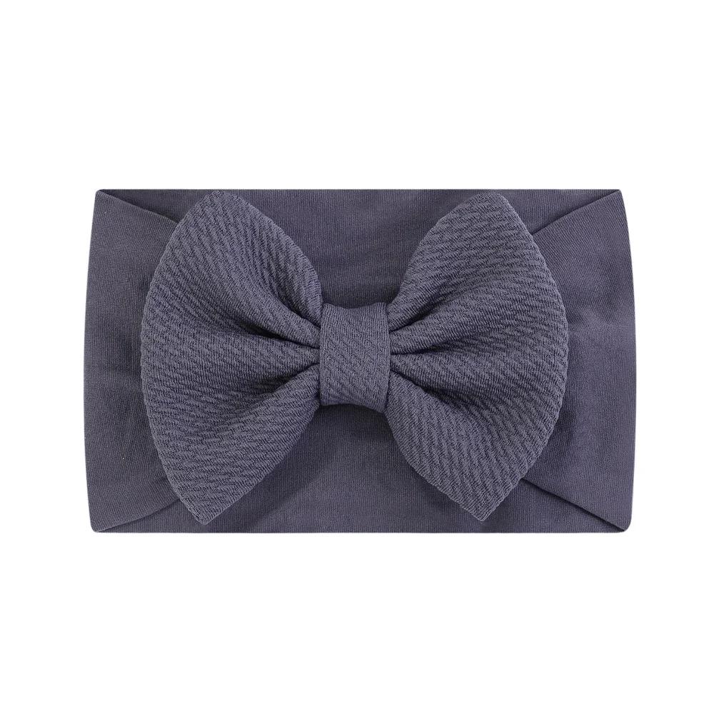 1 шт. Повязка на голову нейлон для младенцев и малышей эластичная резинка для волос для новорожденной девочки принцесса бантик милые детские аксессуары для волос