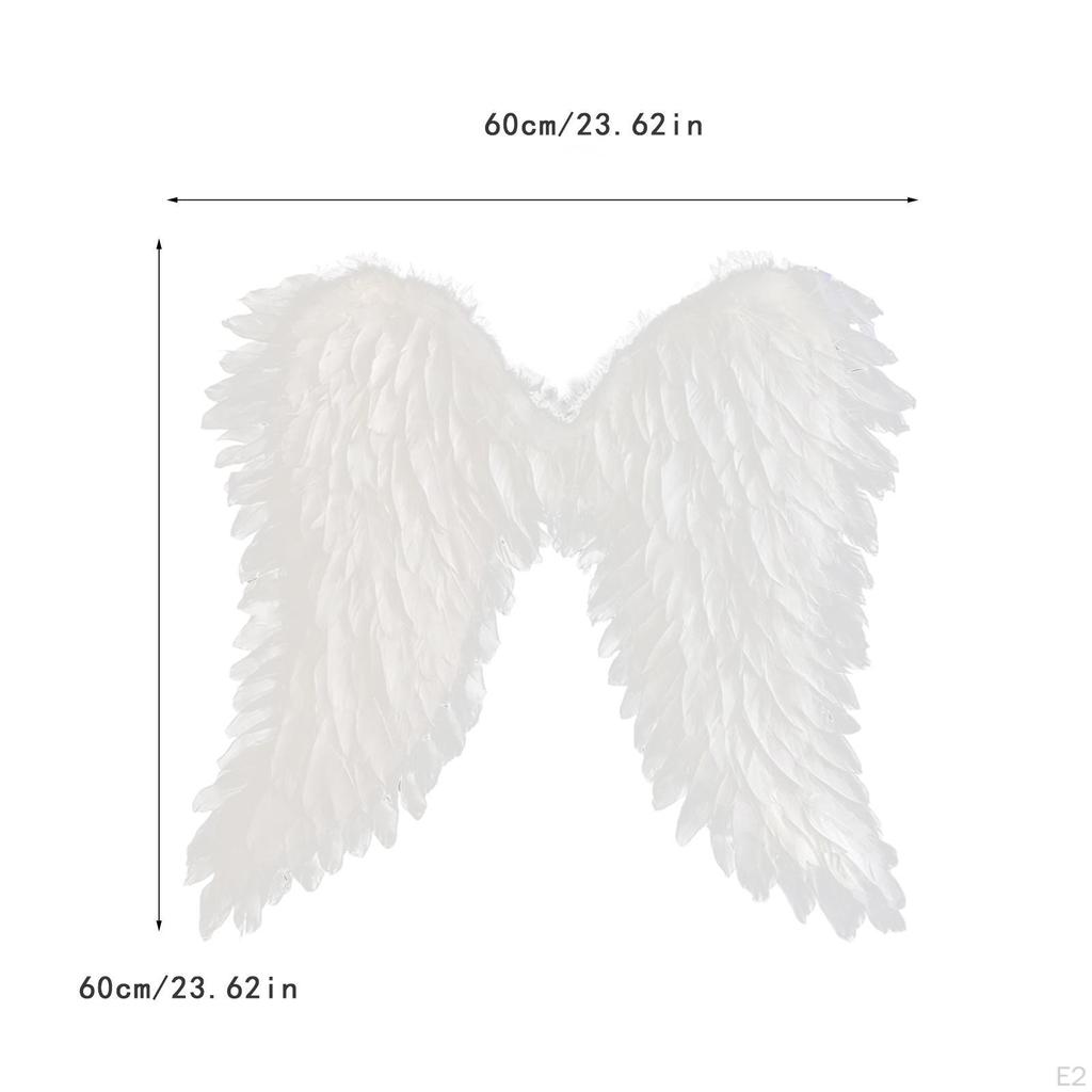 Костюм ангела с крыльями и нимбом и эластичными лямками