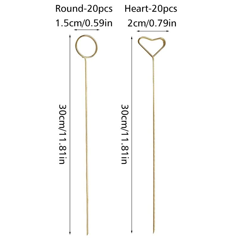 20Pcs Greeting Card Holder School Event Wire Card Holder Durable Photo Stick Holder Party Floral Card Holder Office Party Wedding