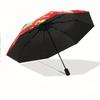 Automatic Open/Close Umbrella with Construction Theme - Heavy-Duty Construction Vehicles (Trucks, Excavators) - Compact Foldin