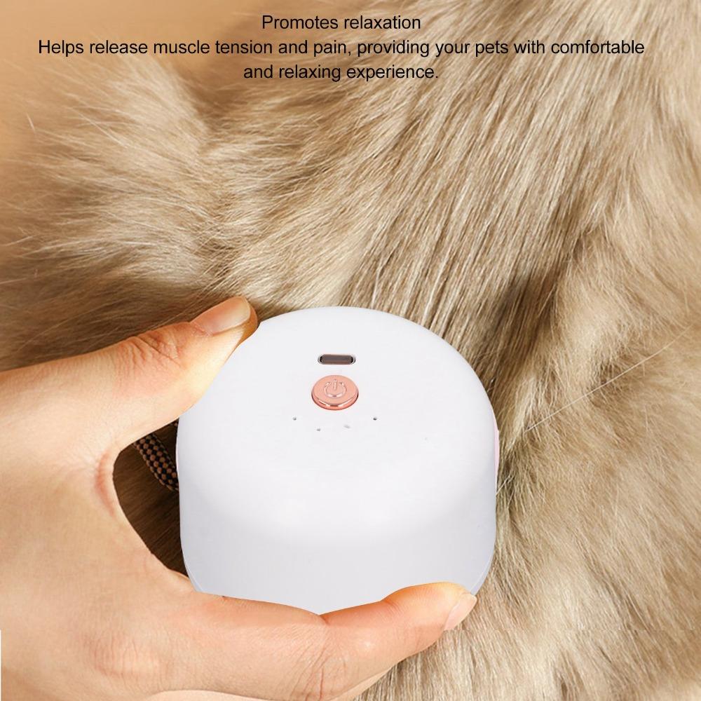 Soothing Massage Electric Pet Head Scalp Massager Dog Cat Grooming Brush Indoor Pet Relaxation