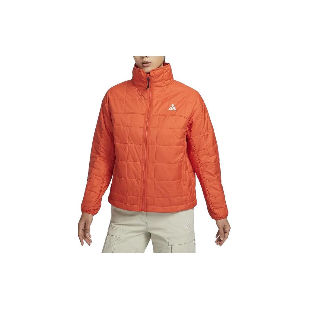 Nike ACG Collection Rope De Dope Solid Color Stand Collar Zip-Up Casual Long Sleeve Jacket Women Outerwear Clay-Yellow FN1944-809