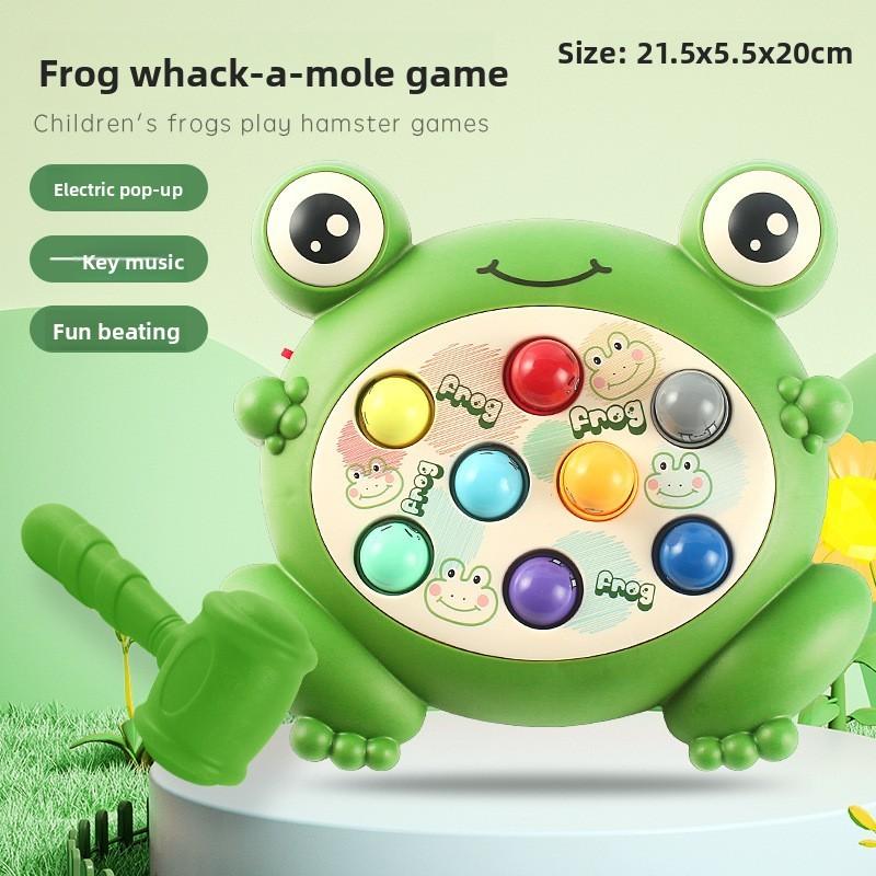 Childrens Touchactivated Frog Moles Whacking Game With Sound And Bright Colors For Learning