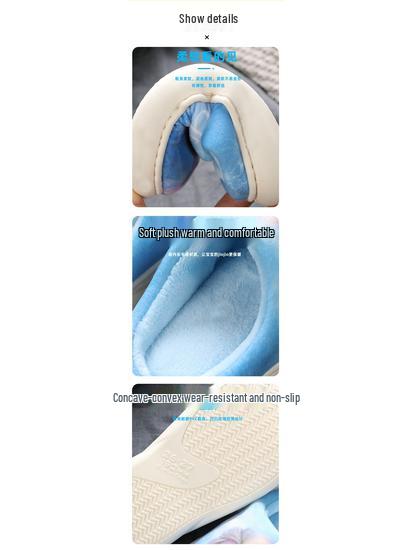 Хлопковые тапочки для девочек «Холодное сердце» - Теплые, нескользящие осенне-зимние тапочки-сапожки принцессы Эльзы с мехом для детей