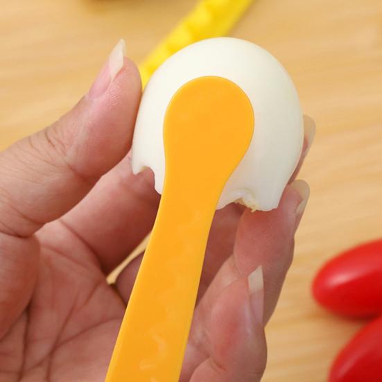 6 шт. Яйцерезка с двойными лезвиями, цветочная и геометрическая форма для яиц вкрутую, пластиковый кухонный гаджет без BPA для салатов, коробка для бенто