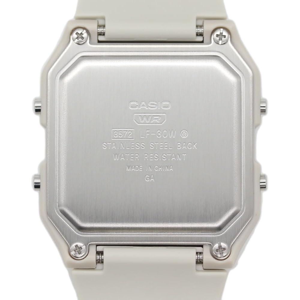 Casio Classic LF-30W-8A Digital Quartz Watch Light Gray Water Resistant Adjustable Strap