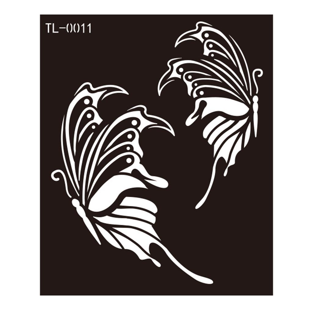 Трафареты для татуировок хной Трафареты для рисования на лице и теле Шаблоны для татуировок хной Временные наклейки для татуировок Многоразовые