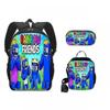Rainbow Friends Backpack Colorful Boys Girls School Bags Capacity School Students Boys Girls Anime Cartoon Waterproof Backpack