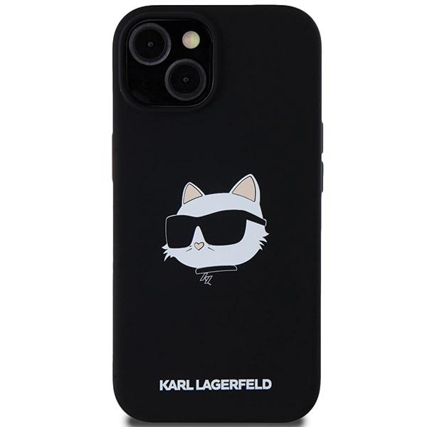 Etui Karl Lagerfeld Silicone Choupette Head Magsafe Na Iphone 15 / 14 / 13 - Czarne