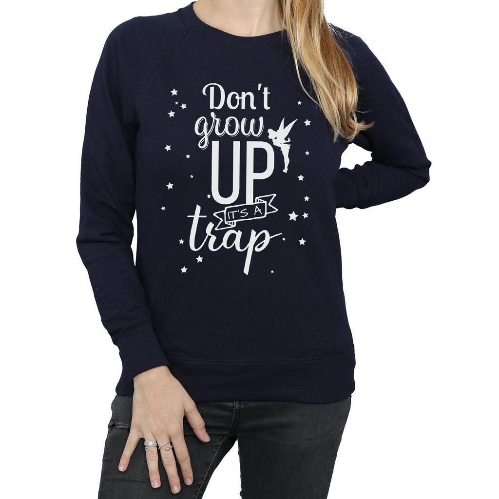 Disney Womens/Ladies Tinker Bell Don´t Grow Up Sweatshirt