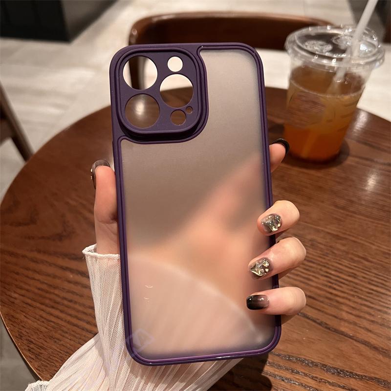 Роскошный ультратонкий матовый защитный чехол для телефона для Iphone 14 13 12 11 Pro Max Xr Xs Max 14plus, мягкий противоударный чехол-бампер
