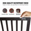 Free Standing Dog Gate, 24" H x 80.3" W Freestanding Pet Gate, 4 Panels Foldable Dog Gate for Wide and Narrow Passageways, Expandable Dog Barrier with