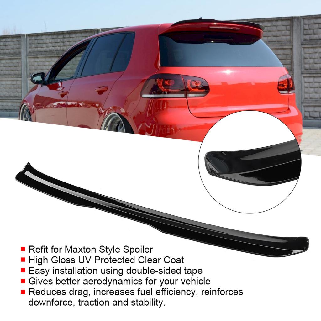 Глянцевый черный спойлер на заднее крыло для Maxton Style. Подходит для 6 R R20 2009?2013